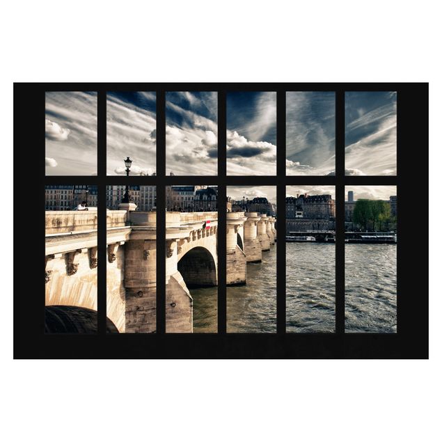 Wallpaper - Window Bridge Paris