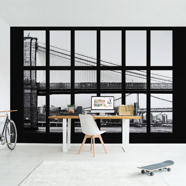 Wallpapers Window Bridges New York
