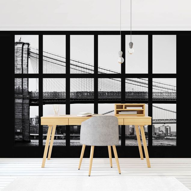 Wallpaper - Window Bridges New York