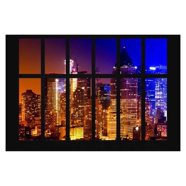Wallpaper - Window Manhattan Sunrise