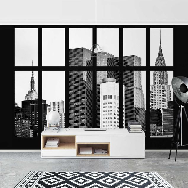 Wallpaper - Window Manhattan Skyscraper