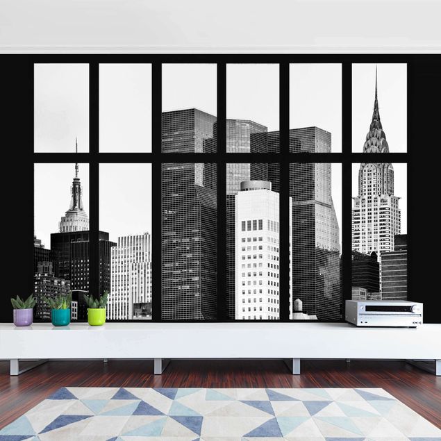 Wallpaper - Window Manhattan Skyscraper