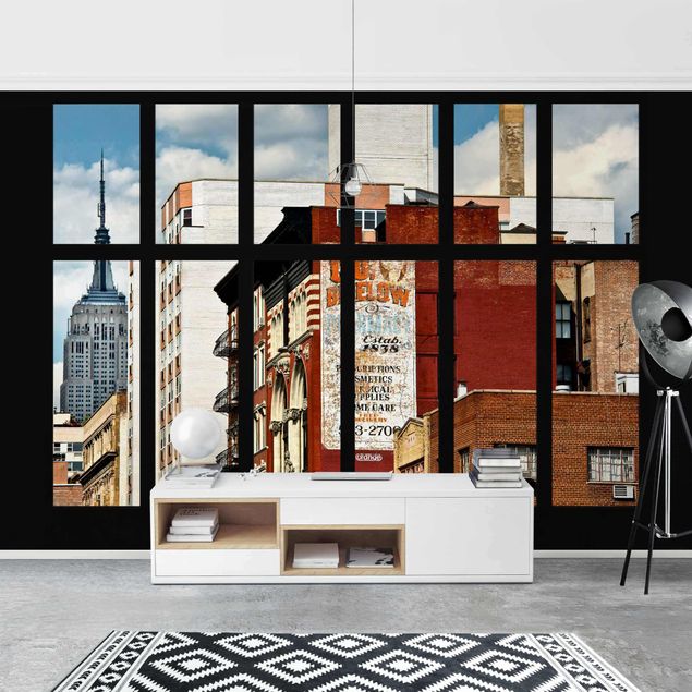Wallpaper - Window View Of New York Building