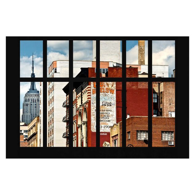 Wallpaper - Window View Of New York Building