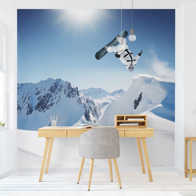 Wallpaper - Flying Snowboarder