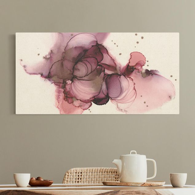 Print on canvas - Fluid Purity In Violet