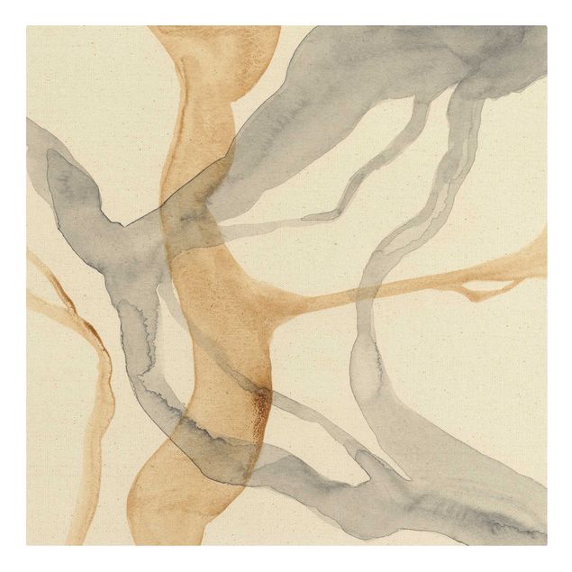 Natural canvas print - Flowing Trickle - Square 1:1