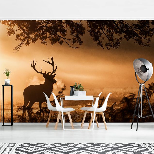 Wallpaper - Deer In The Winter Forest