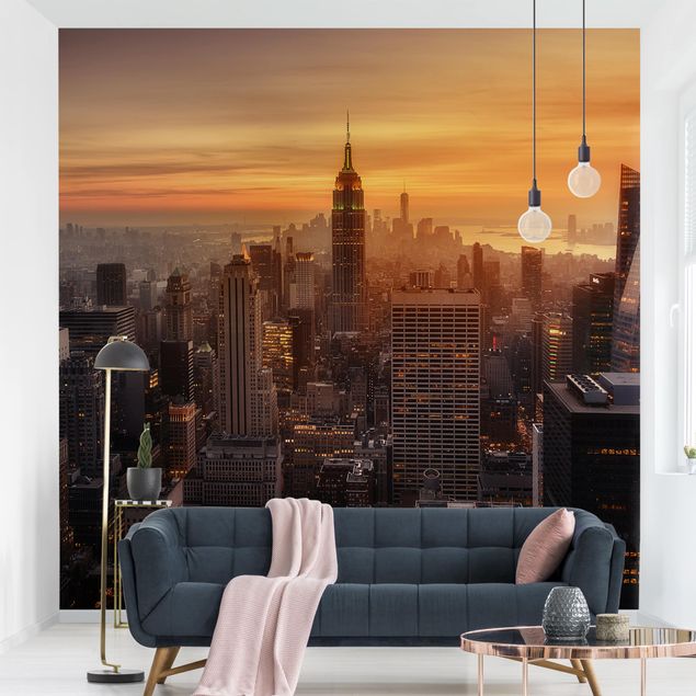 Wallpapers Manhattan Skyline Evening
