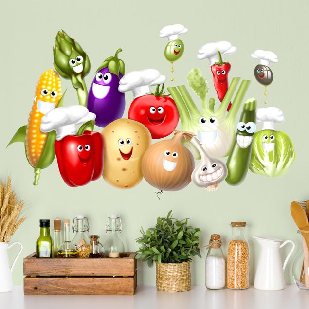 Wall sticker - Cheeky vegetables