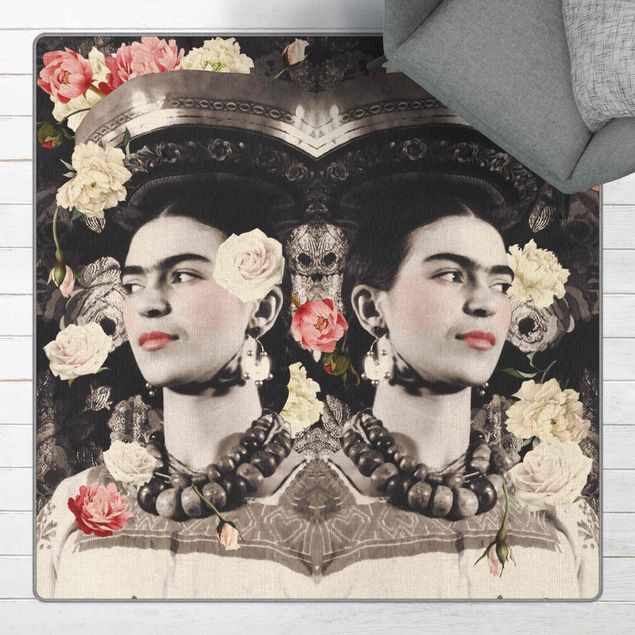 Floral rugs Frida Kahlo - Flower Flood