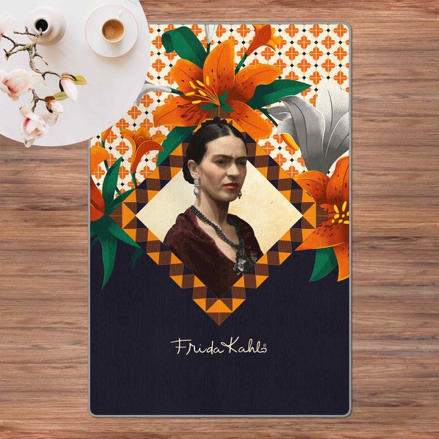 Woven rugs Frida Kahlo - Lilies