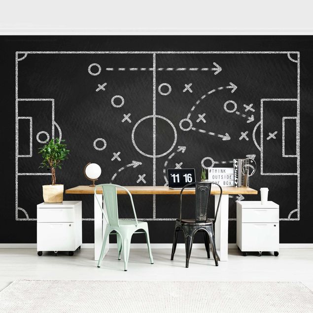 Wallpapers Football Strategy On Blackboard