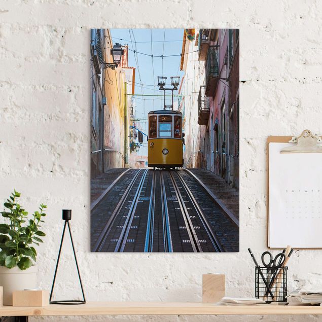 Matteo Colombo prints Yellow Cableway In Lisbon