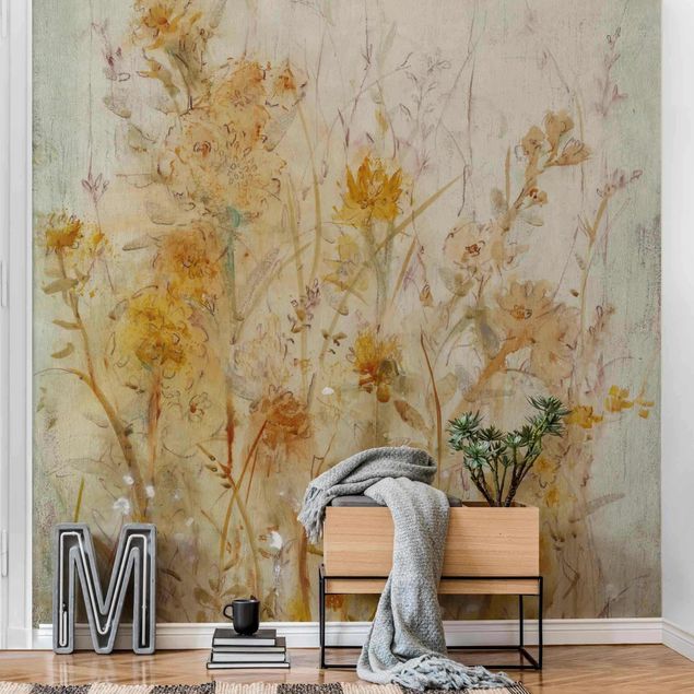 Wallpaper - Yellow Meadow Of Wild Flowers