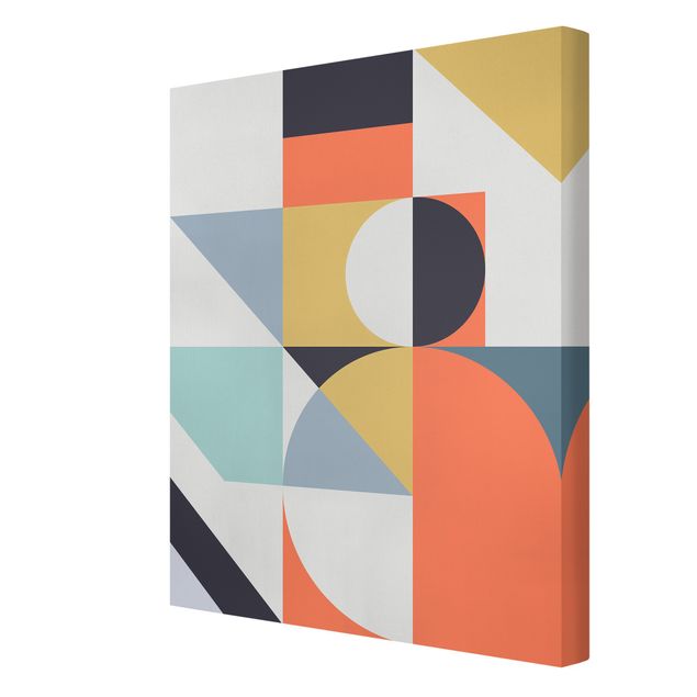Canvas print - Geometrical Shapes Colourful ll