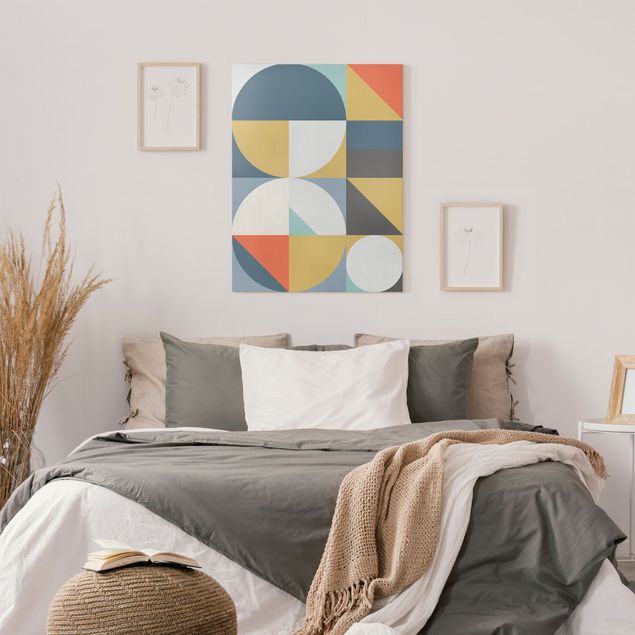 Canvas print - Geometrical Shapes Colourful