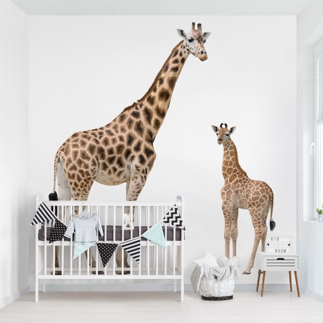 Wallpapers Giraffe Mother And Child