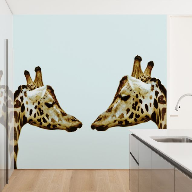 Wallpaper - Giraffes In Love