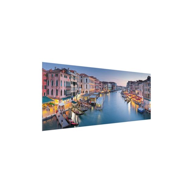 Glass print - Evening On The Grand Canal In Venice