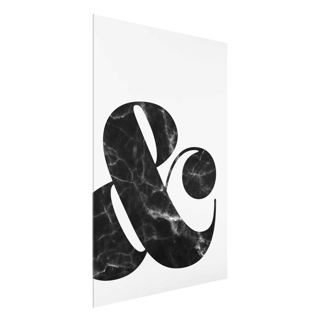 Glass print - Ampersand Marble