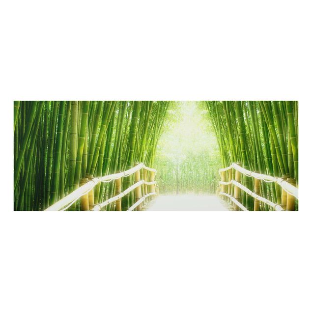 Glass print - Bamboo Way