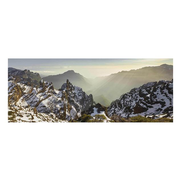 Glass print - Mountains In La Palma