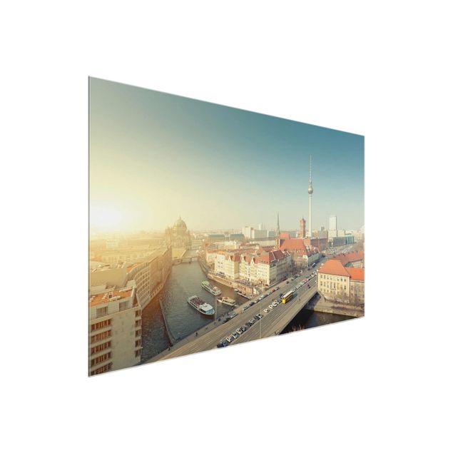 Glass print - Berlin In The Morning
