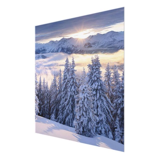 Glass print - View Of The Hohe Tauern From Kreuzkogel Austria