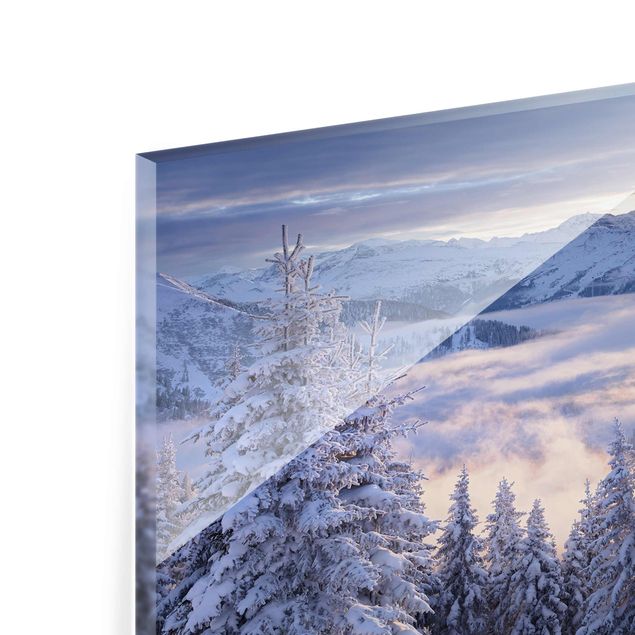 Glass print - View Of The Hohe Tauern From Kreuzkogel Austria