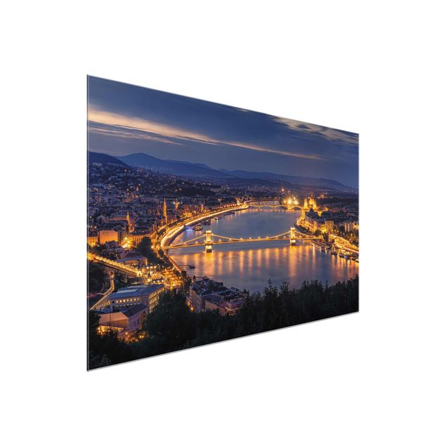 Glass print - View Of Budapest