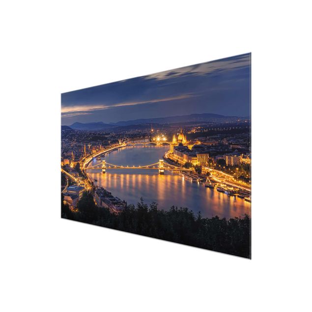 Glass print - View Of Budapest