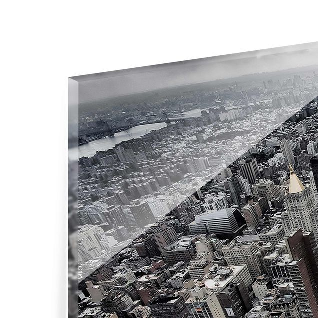 Glass print - View Over Manhattan