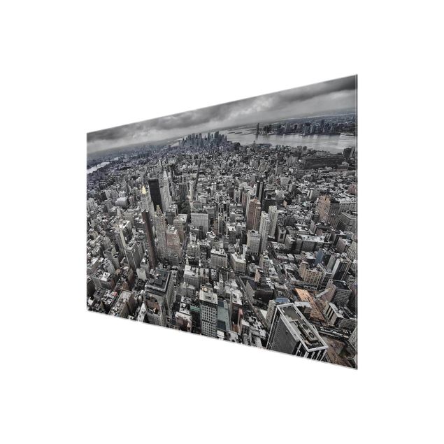 Glass print - View Over Manhattan