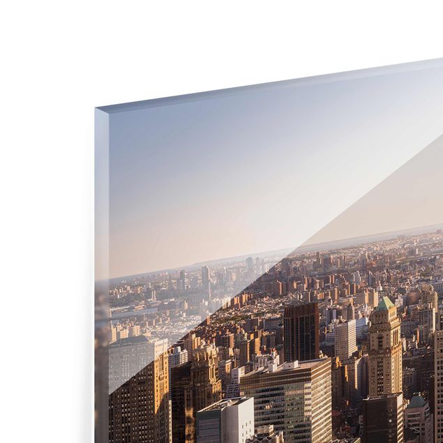 Glass print - View From The Top Of The Rock