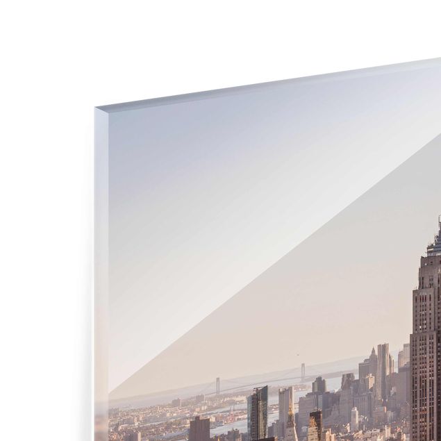 Glass print - View From The Top Of The Rock