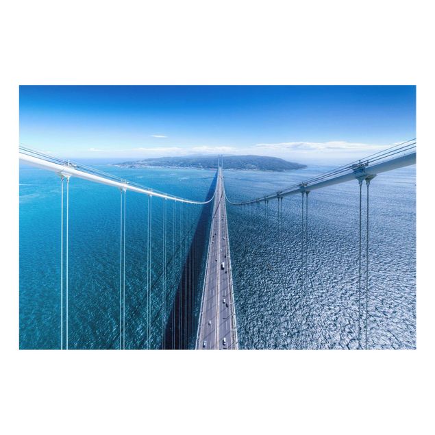 Glass print - Bridge To The Island