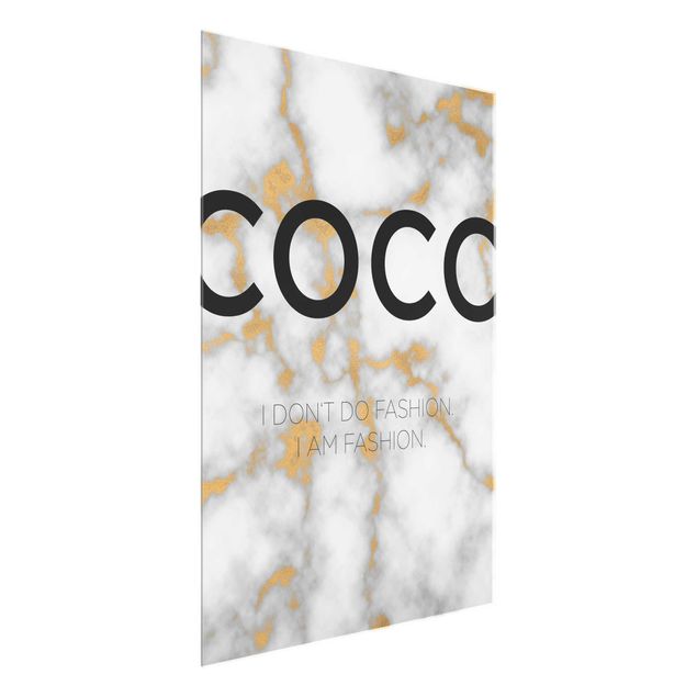 Glass print - Coco - I Dont Do Fashion