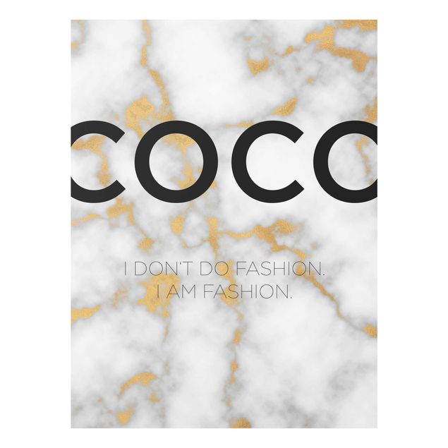 Glass print - Coco - I Dont Do Fashion
