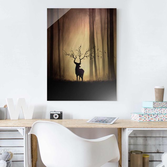Glass print - The Lord Of The Forest