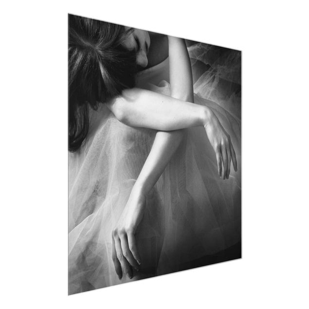 Glass print - The Hands Of A Ballerina