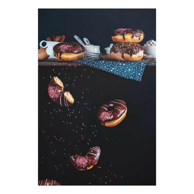 Glass print - Donuts from the Kitchen Shelf