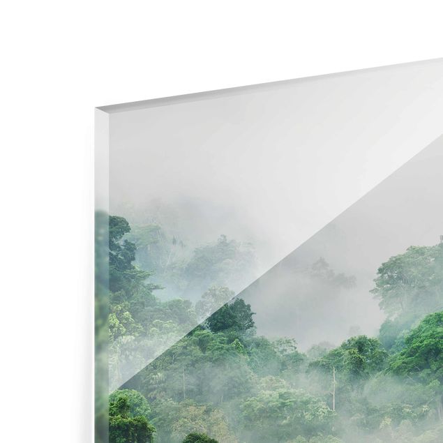 Glass print - Jungle In The Fog