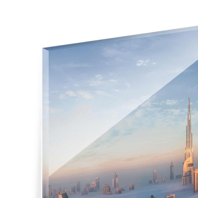 Glass print - Dubai Above The Clouds