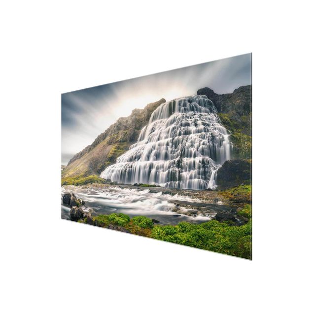 Glass print - Dynjandi Waterfall