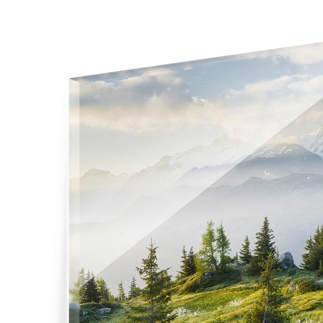 Glass print - Émosson Wallis Switzerland