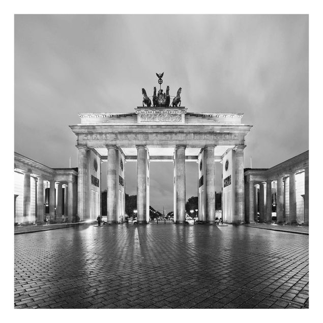 Glass print - Illuminated Brandenburg Gate II