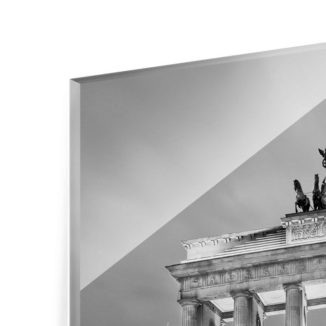 Glass print - Illuminated Brandenburg Gate II