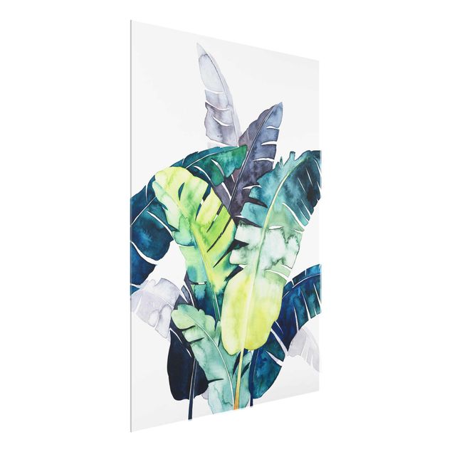 Glass print - Exotic Foliage - Banana
