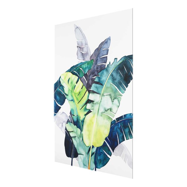 Glass print - Exotic Foliage - Banana